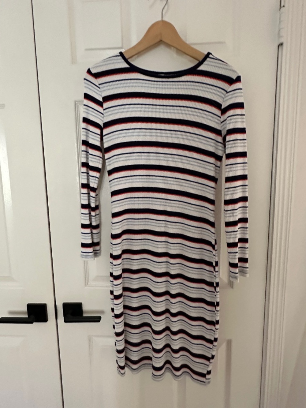 Knit Dress, Red, White, & Blue Strips - Old Navy, Size S